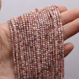 Rhodochrosite Faceted Beads 2mm for Jewelry Making