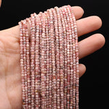Rhodochrosite Faceted Beads 2mm for Jewelry Making