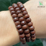 Coffee Brown Jaspers Faceted Rondelle Beads 8mm