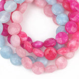 Faceted Coin Shape Jades Bead 5x8mm Spacer Beads