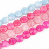 Faceted Coin Shape Jades Bead 5x8mm Spacer Beads