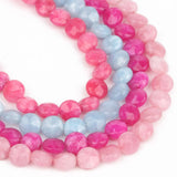 Faceted Coin Shape Jades Bead 5x8mm Spacer Beads