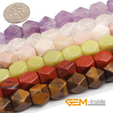 Natural Stone Faceted Cuboid Beads Strand 15 Inch DIY Jewelry Making