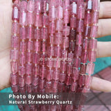 Natural Stone Faceted Cylinder Shape Loose Beads For Jewelry Making