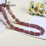 Natural Stone Faceted Cylinder Shape Loose Beads For Jewelry Making