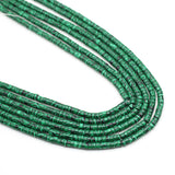 Malachite Faceted Cylindrical Beaded Necklace Crafts Jewelry 2x4mm