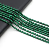 Malachite Faceted Cylindrical Beaded Necklace Crafts Jewelry 2x4mm