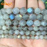 Gray Labradorite Faceted Loose Beads 6/8/10mm
