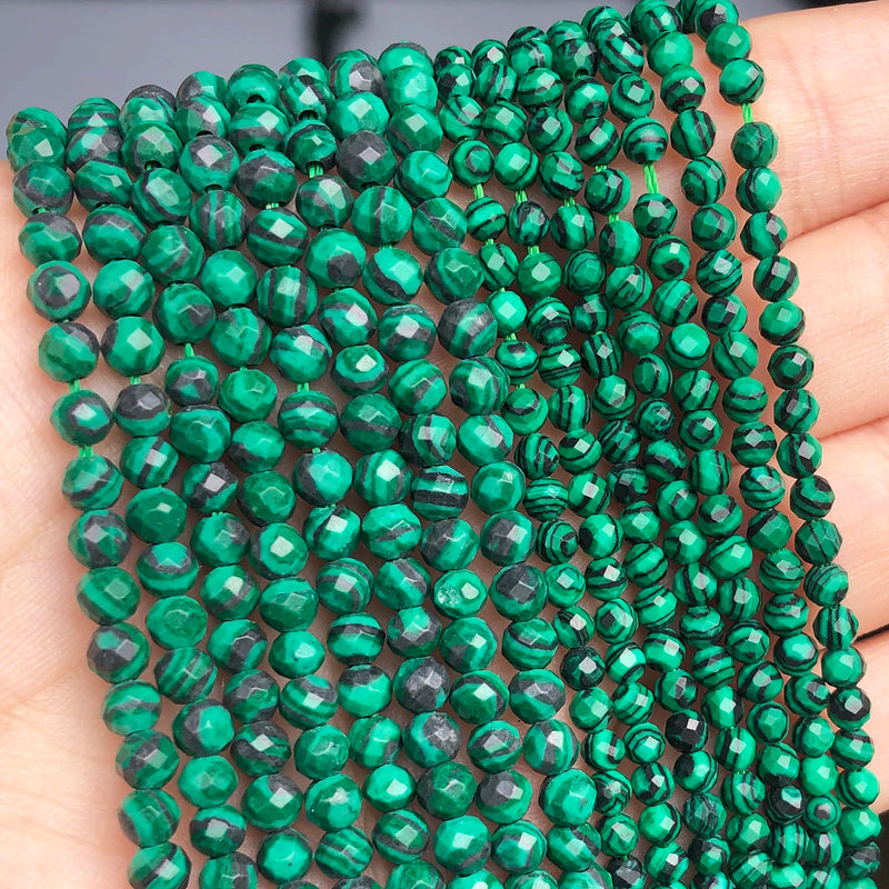 Green Malachite Spacer Beads for Jewelry DIY 2 3 4mm