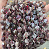 Natural Stone Faceted Tourmaline Beads for DIY Jewelry Making
