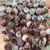 Natural Stone Faceted Tourmaline Beads for DIY Jewelry Making
