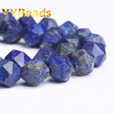 Natural Stone Lapis Lazuli Faceted Beads 6 8 10mm
