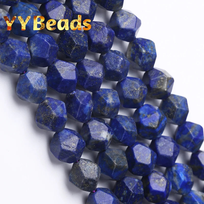 Natural Stone Lapis Lazuli Faceted Beads 6 8 10mm