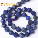 Natural Stone Lapis Lazuli Faceted Beads 6 8 10mm
