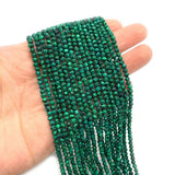 Faceted Malachite Beads 2-4mm Round Charm Jewelry DIY