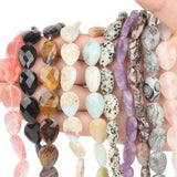 Natural Stone Faceted Oval Crystal Beads for Jewelry Making