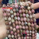Red Rhodonite Natural Stone Faceted Beads 8mm 15 Inches