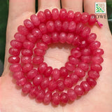 Natural Stone Faceted Red Jasper Beads 8mm
