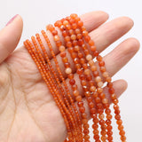 Natural Stone Faceted Round Beaded Gemstone Loose Isolation Beads