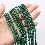 Natural Stone Faceted Round Beaded Gemstone Loose Isolation Beads