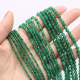 Natural Stone Faceted Round Beaded Gemstone Loose Isolation Beads