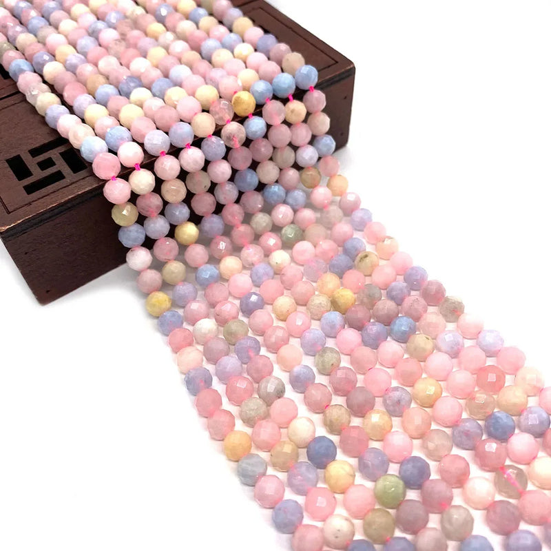 6mm Morganite Round Beads for DIY Jewelry