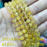 Faceted Round Stone Spacer Beads Agate Jade Citrine Rose Quartz Prehnite 15''