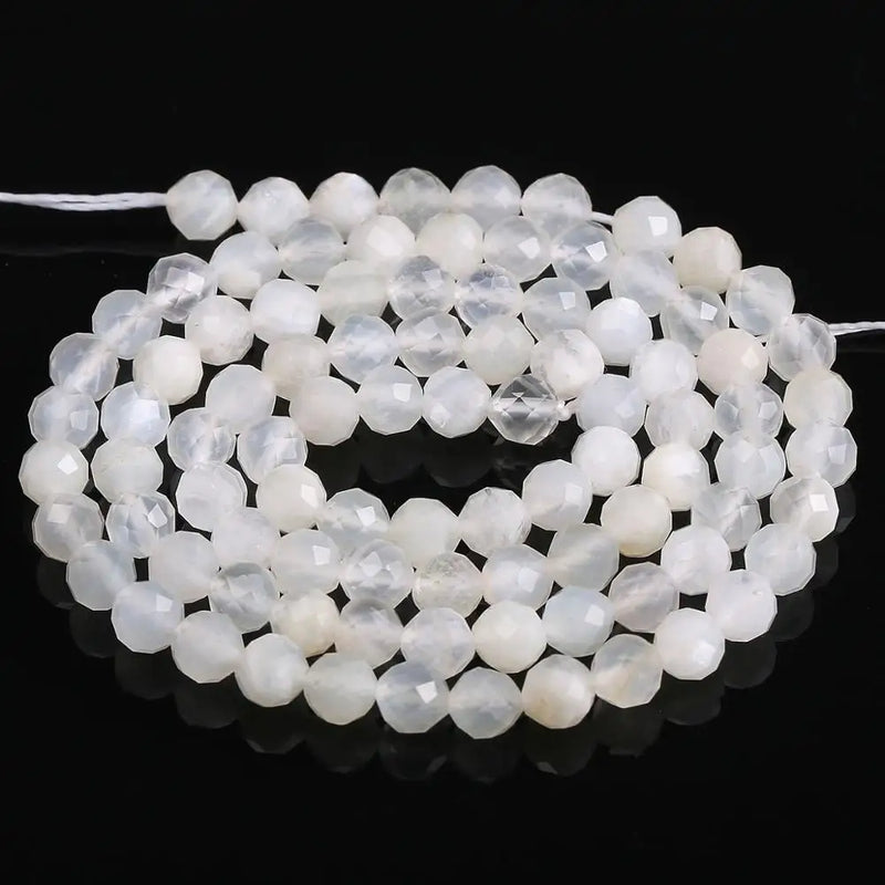 Natural Stone Moonstone Small Beads for Jewelry Making