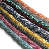 Natural Stone Faceted Beads for DIY Jewelry Making, 2-3mm