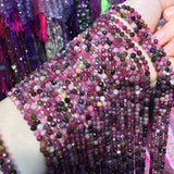 Natural Stone Tourmaline Beads 3mm for Jewelry Making