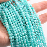 Amazonite Faceted Small Beads 4 5mm Loose Beads for Jewelry Making