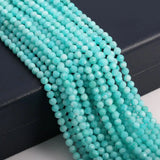 Amazonite Faceted Small Beads 4 5mm Loose Beads for Jewelry Making