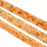 Natural Stone Faceted Small Beads for Women Jewelry Necklace Bracelet 2-4mm