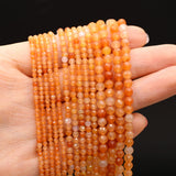 Natural Stone Faceted Small Beads for Women Jewelry Necklace Bracelet 2-4mm
