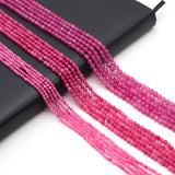 Natural Stone Faceted Small Beads for Women Jewelry Necklace Bracelet 2-4mm