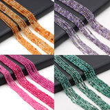 Natural Stone Faceted Small Beads for Women Jewelry Necklace Bracelet 2-4mm