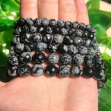Snow Flake Jaspers Faceted Stone Beads 15'' Strand 6 8 10mm for Jewelry Making