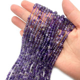 Amethyst Natural Stone Faceted Spacer Beads for DIY Jewelry Making