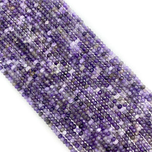 Amethyst Natural Stone Faceted Spacer Beads for DIY Jewelry Making