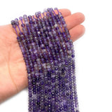 Amethyst Natural Stone Faceted Spacer Beads for DIY Jewelry Making