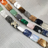 Faceted Square Agates Crystal Beads for Jewelry Making DIY