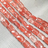 Natural Stone Faceted Square Beading Agates Crystal Beads DIY Jewelry Making