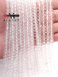 Natural Stone Faceted Crystal Beads 4x6mm