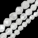 Natural Stone Faceted Crystal Spacer Beads DIY Charm Necklace Bracelet