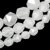 Natural Stone Faceted Crystal Spacer Beads DIY Charm Necklace Bracelet
