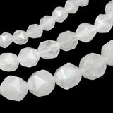 Natural Stone Faceted Crystal Spacer Beads DIY Charm Necklace Bracelet