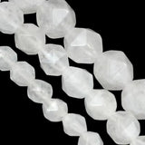 Natural Stone Faceted Crystal Spacer Beads DIY Charm Necklace Bracelet
