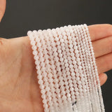 Faceted Moonstone 2 3 4mm Round Loose Beads 15''