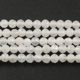 Faceted Moonstone 2 3 4mm Round Loose Beads 15''