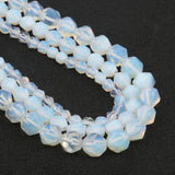 Natural Stone Faceted Opal Beads Round Loose Spacer Beads 6-10mm